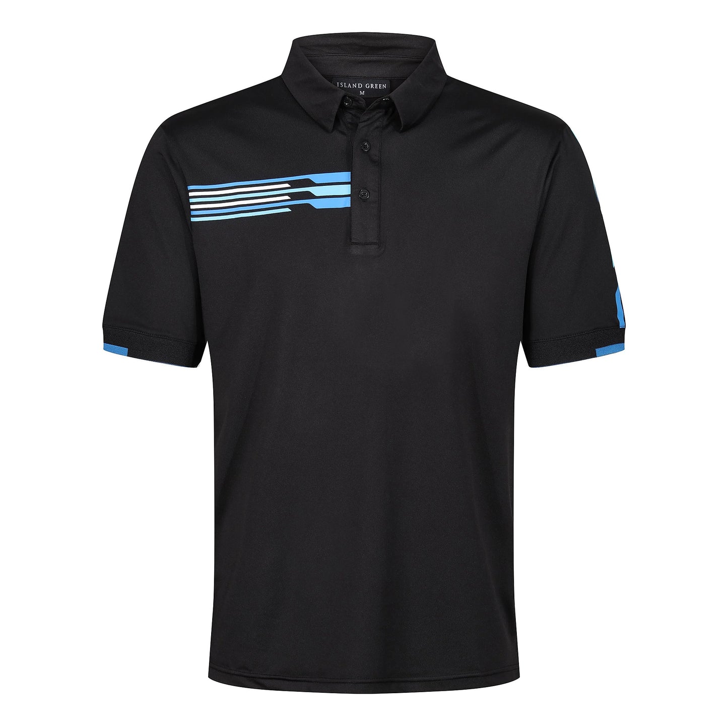 Mens Golf Polo Shirt UV Protection Breathable Stretch Sport Casual Top - QHA UK