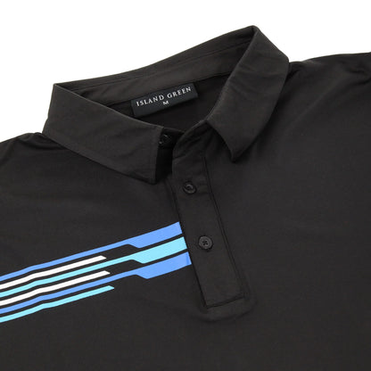 Mens Golf Polo Shirt UV Protection Breathable Stretch Sport Casual Top - QHA UK