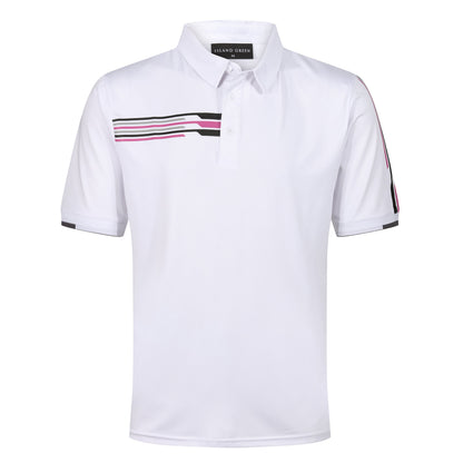 Mens Golf Polo Shirt UV Protection Breathable Stretch Sport Casual Top - QHA UK