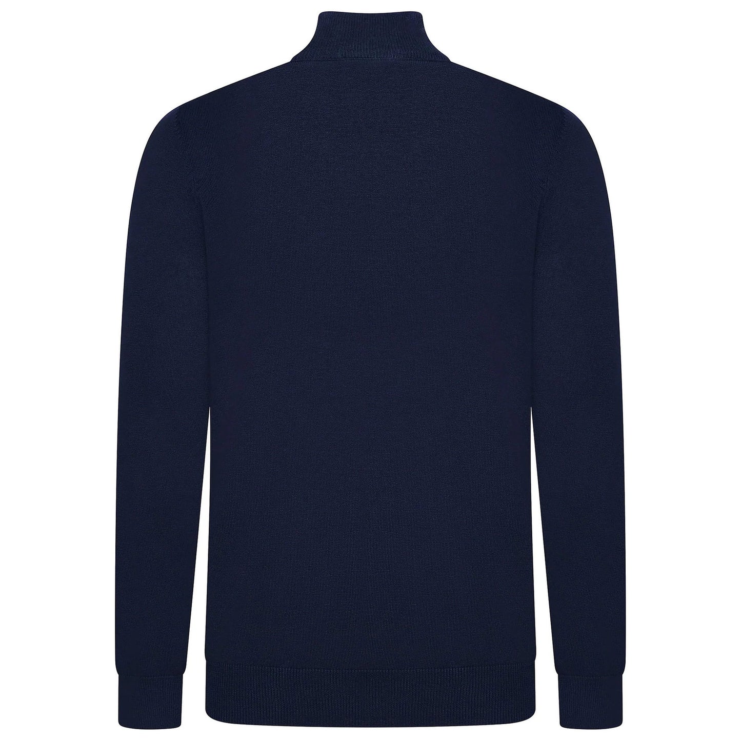 Mens Jacamo Quarter Zip Jumper Cotton Lightweight Knit Pullover S-6XL - Zip Detail - QHA UK