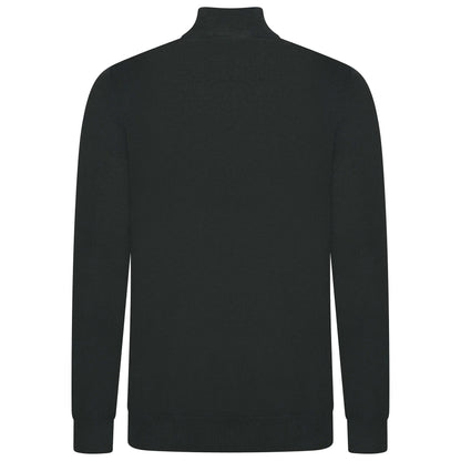 Mens Jacamo Quarter Zip Jumper Cotton Lightweight Knit Pullover S-6XL - Zip Detail - QHA UK