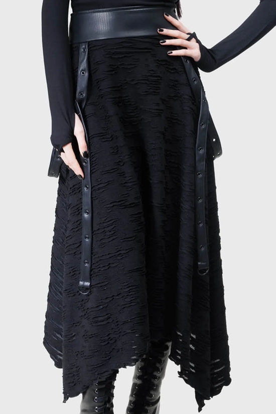 Killstar Skirt Gloomara Textured Jersey UK 8-22 - QHA UK