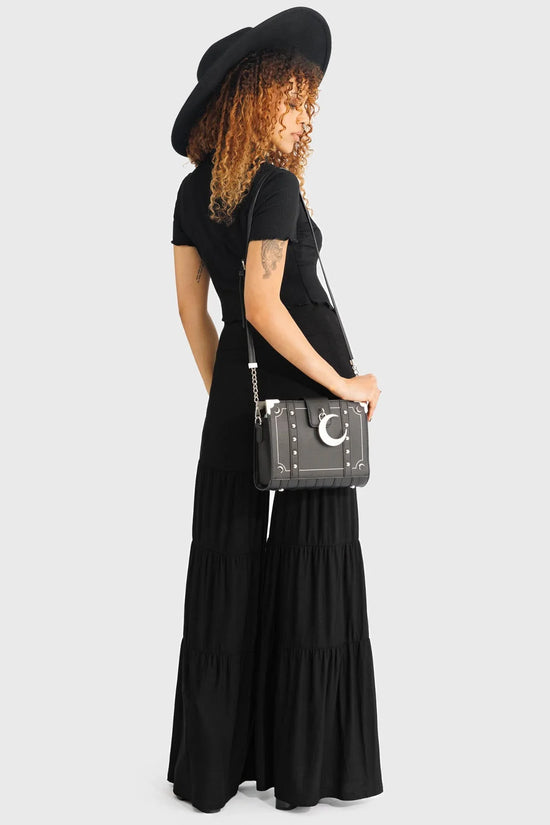 Killstar Women's Wide-Leg Trousers Maleficum Tiered UK 8-18 - QHA UK