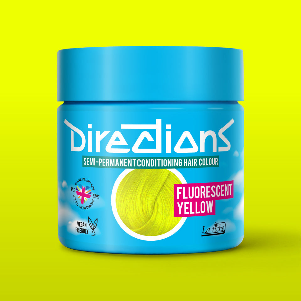La Riche Directions Semi-Permanent Hair Dye Fluorescent Yellow 100ml - QHA UK