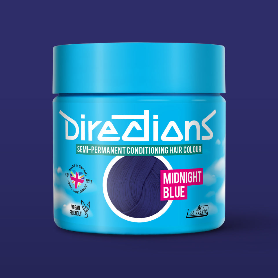 La Riche Directions Semi-Permanent Hair Dye Midnight Blue 100ml - QHA UK