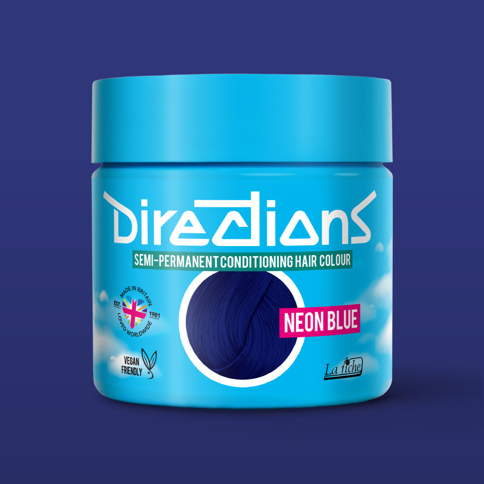 La Riche Directions Semi-Permanent Hair Dye Neon Blue 100ml - QHA UK