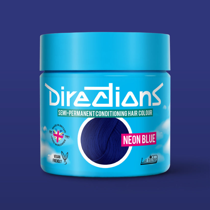 La Riche Directions Semi-Permanent Hair Dye Neon Blue 100ml - QHA UK