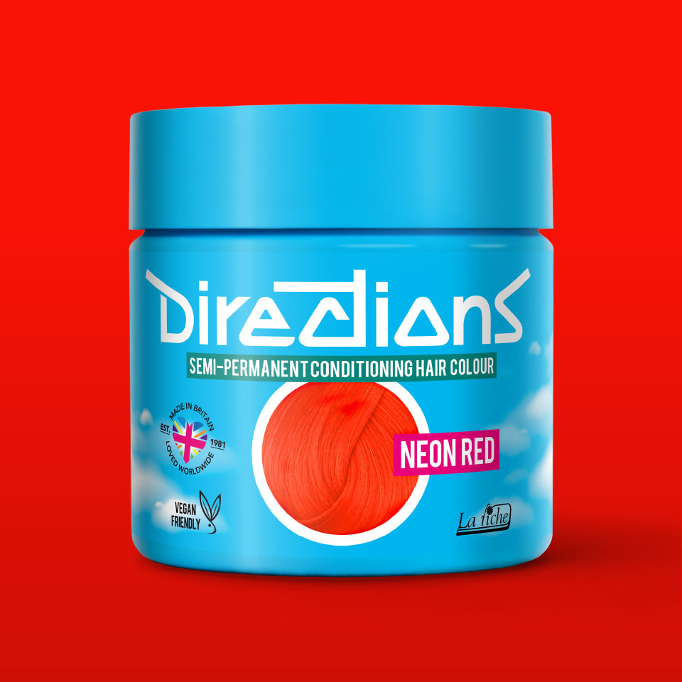La Riche Directions Semi-Permanent Hair Dye Neon Red 100ml - QHA UK