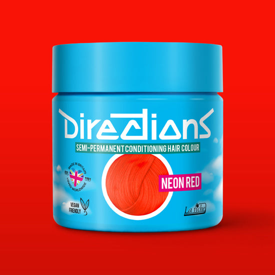 La Riche Directions Semi-Permanent Hair Dye Neon Red 100ml - QHA UK