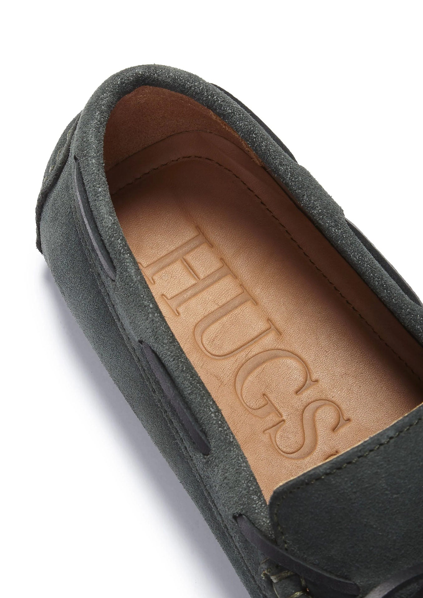 Hugs & Co Mens Laced Driving Loafers Racing Green Suede UK 7-14 - QHA UK
