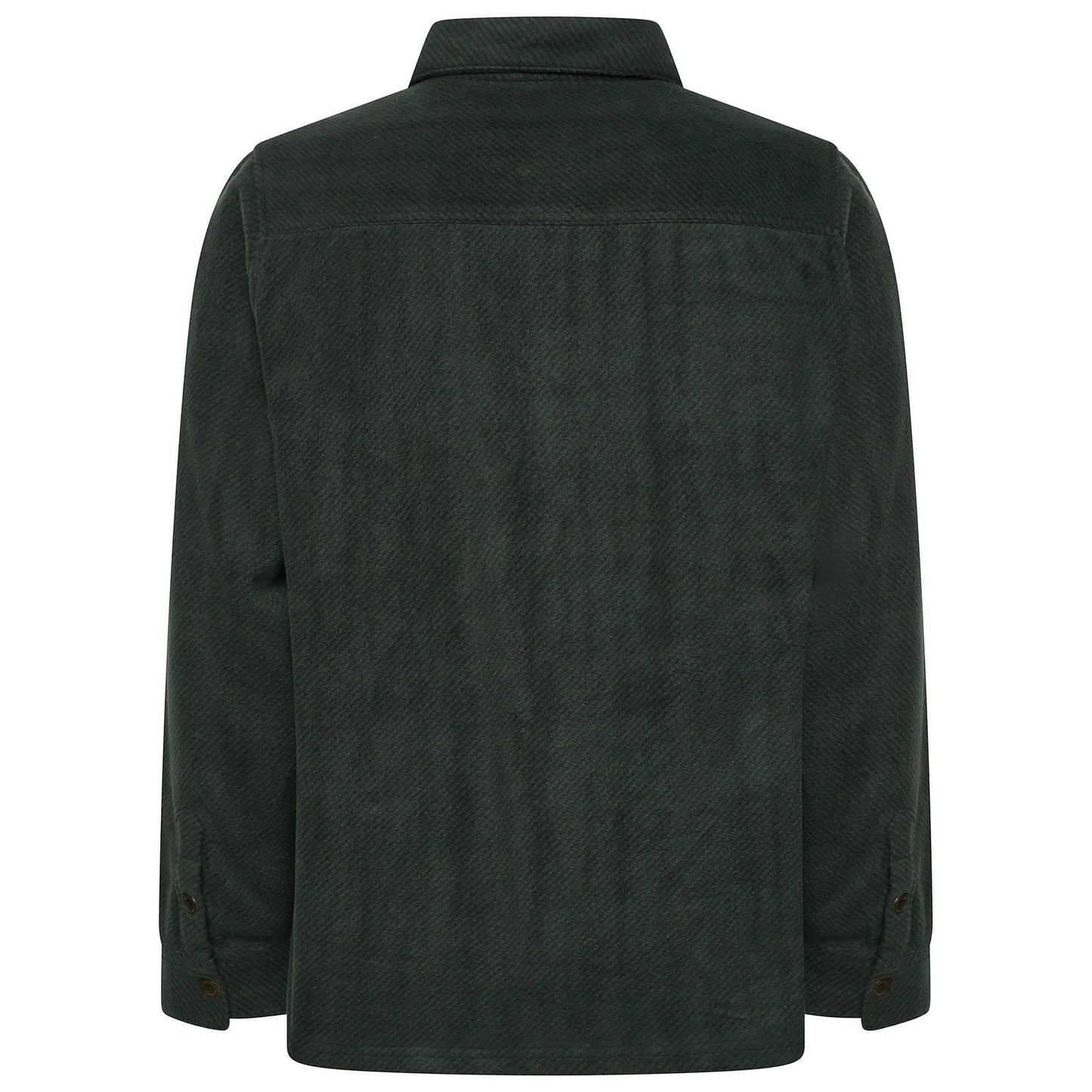 Laguna Mens Overshirt Jacket Brushed Warm Button Up Casual Shacket Coa - Button Detail - QHA UK