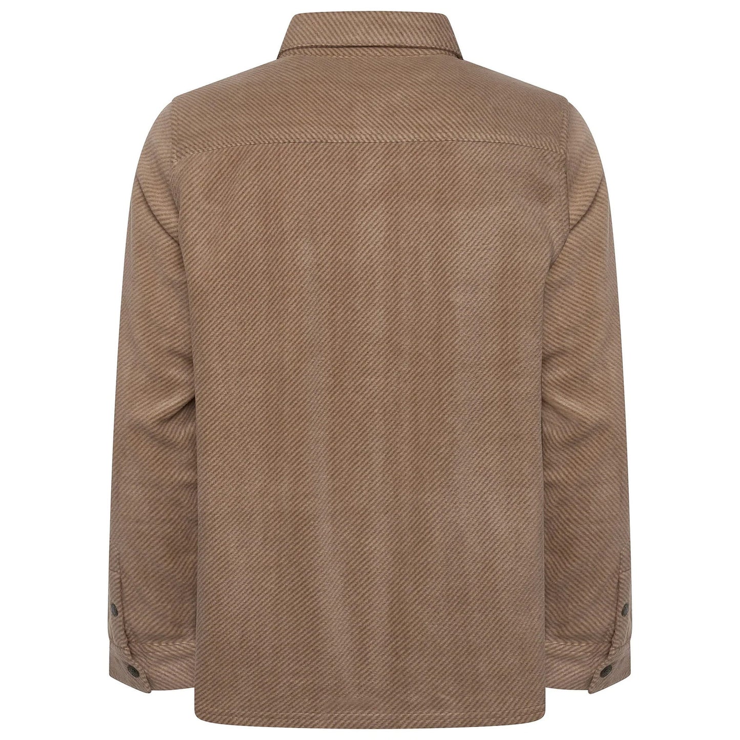 Laguna Mens Overshirt Jacket Brushed Warm Button Up Casual Shacket Coa - Button Detail - QHA UK