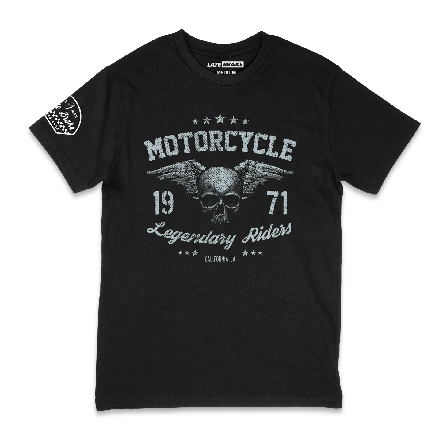 Late Brake Legendary Riders T-Shirt Cotton Car Enthusiast Tee 180gsm - QHA UK