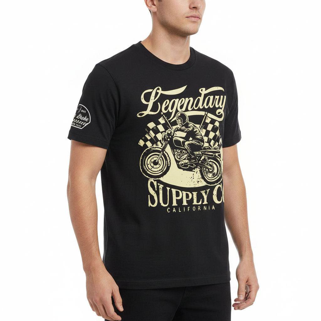 Late Brake Legendary Supply Co T-Shirt Cotton Car Enthusiast Tee - QHA UK