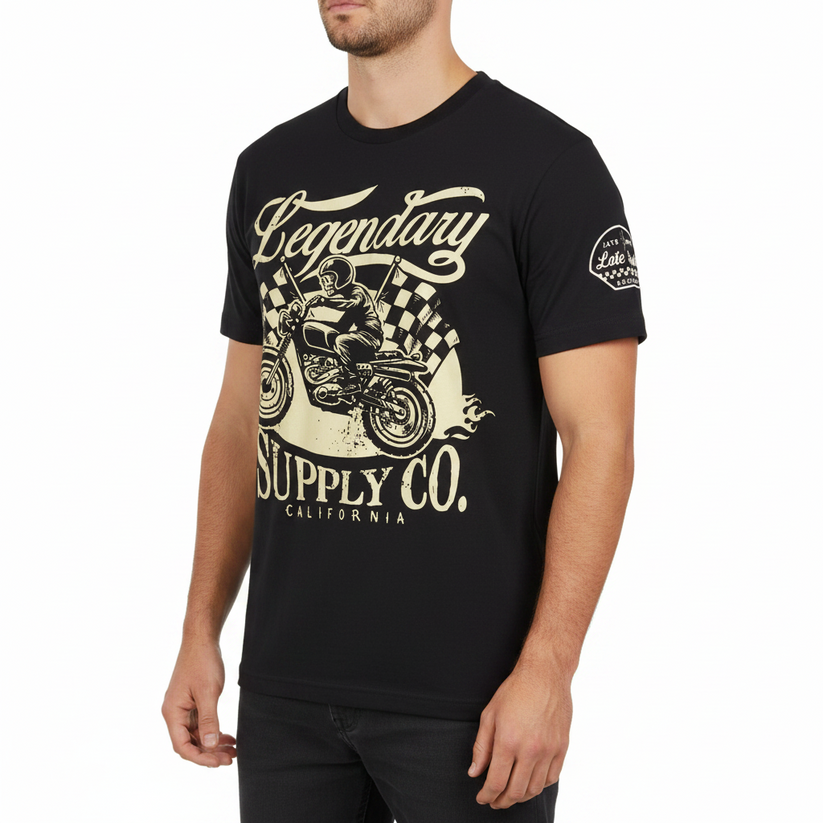 Late Brake Legendary Supply Co T-Shirt Cotton Car Enthusiast Tee - QHA UK