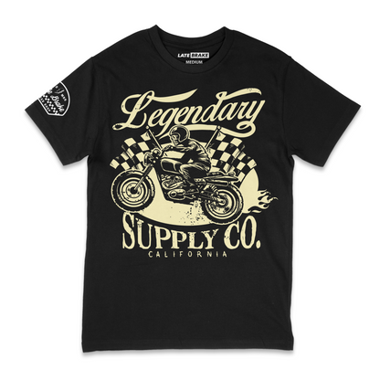 Late Brake Legendary Supply Co T-Shirt Cotton Car Enthusiast Tee - QHA UK