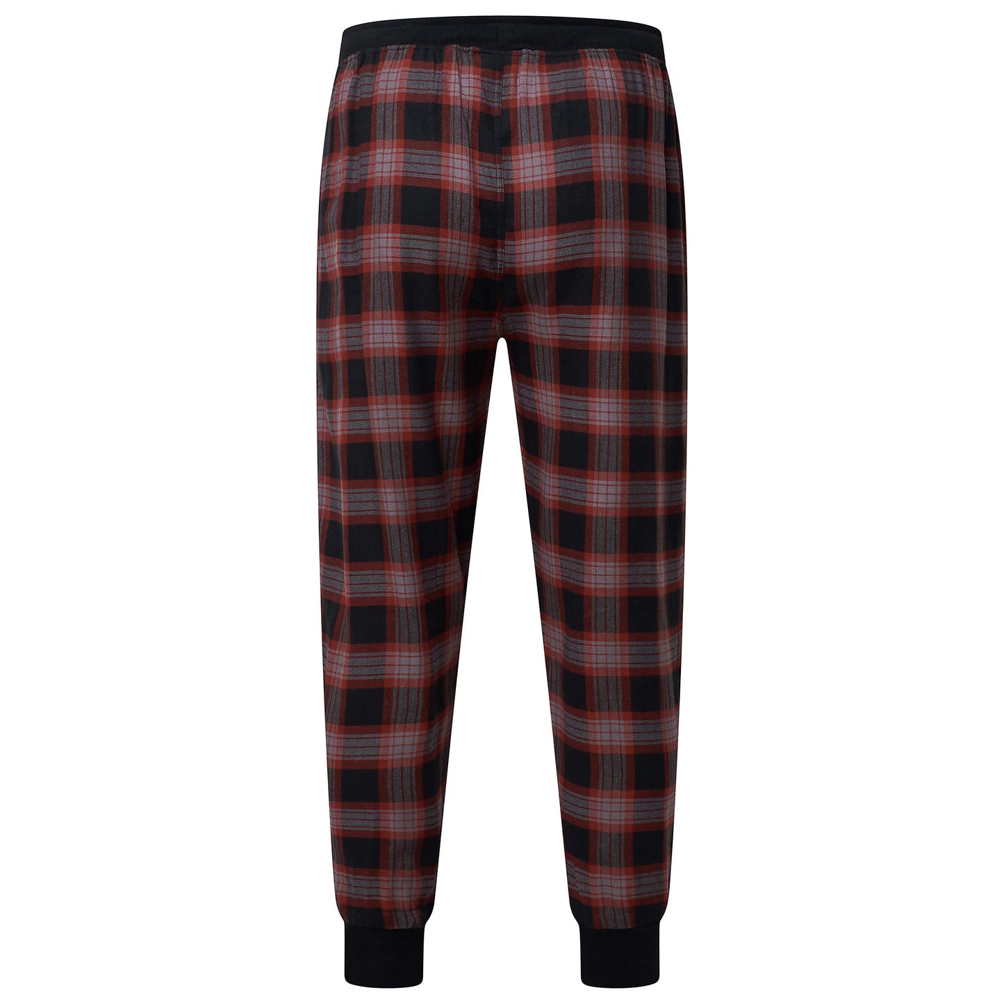 Lucky Brand Mens Pyjama Set Crew Neck Flannel Pants Cotton Lounge Slee - Collar Detail - QHA UK