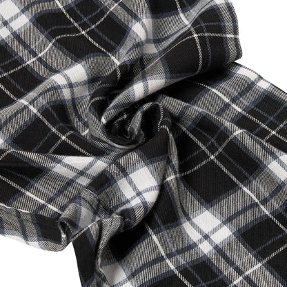 Lucky Brand Mens Pyjama Set Crew Neck Flannel Pants Cotton Lounge Slee - Collar Detail - QHA UK
