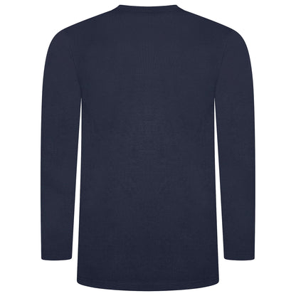 Lucky Brand Mens Pyjama Set Crew Neck Flannel Pants Cotton Lounge Slee - Collar Detail - QHA UK