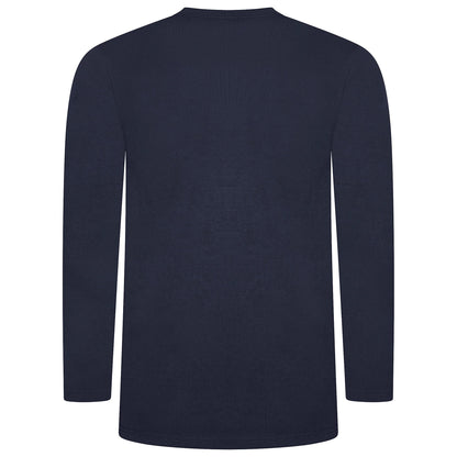 Lucky Brand Mens Pyjama Set Crew Neck Flannel Pants Cotton Lounge Slee - Collar Detail - QHA UK
