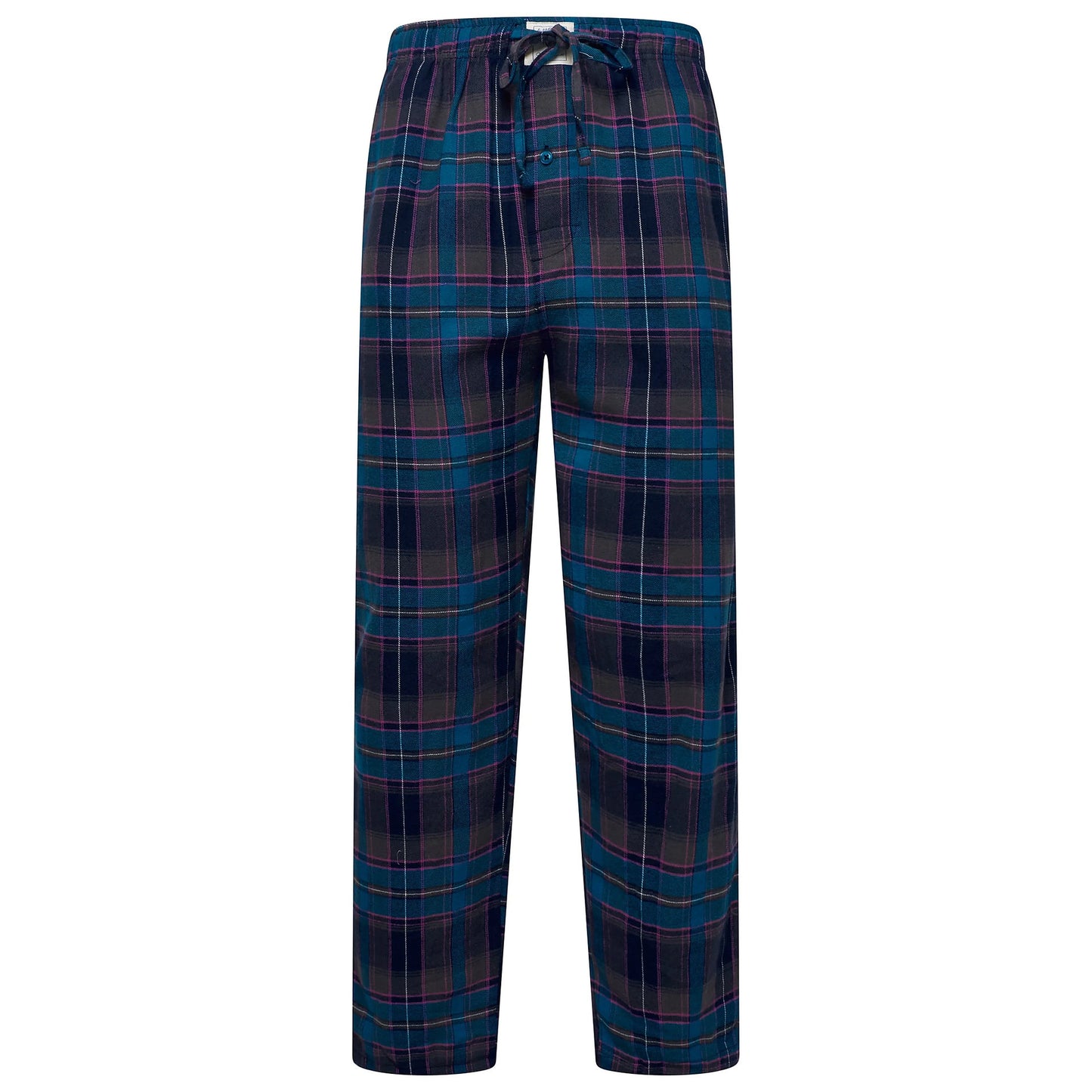 Lucky Brand Mens Henley Pyjama Set Flannel Check Lounge Pants PJs S-XL - QHA UK