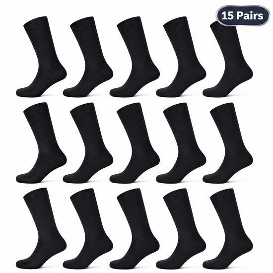 M&S Mens Cotton Rich Socks UK 9-12 Work Formal Everyday Breathable 5-1 - QHA UK