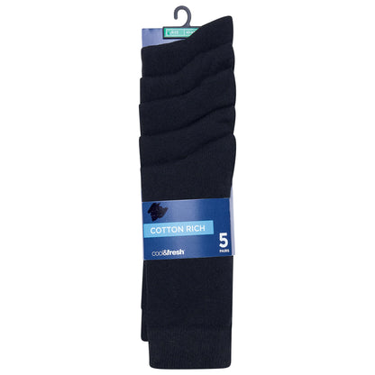 M&S Mens Cotton Rich Socks UK 9-12 Work Formal Everyday Breathable 5-1 - QHA UK