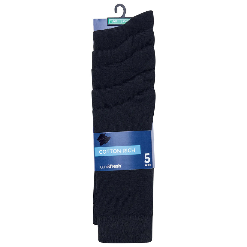 M&S Mens Cotton Rich Socks UK 9-12 Work Formal Everyday Breathable 5-1 - QHA UK