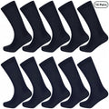 10 Pairs | Black & Navy Blue