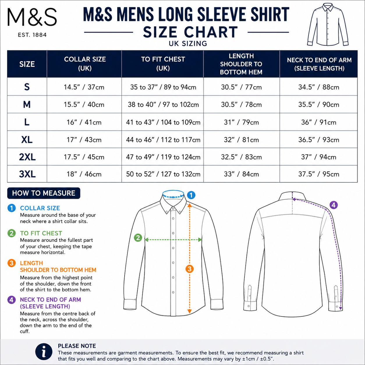 M&S Mens Regular Fit Cotton Shirt Easy Iron Formal Smart Work Shirt | - QHA UK