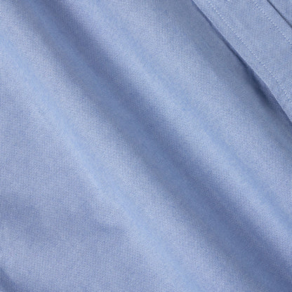 M&S Men's Pure Cotton Oxford Shirt | Short Sleeve | S–4XL | Navy, White, Sky Blue - Sleeve Detail - QHA UK