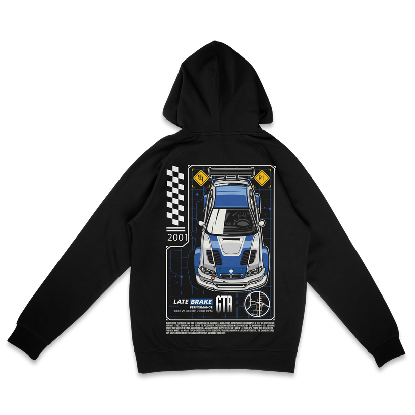 Late Brake M3 Gtr Hoodie T-Shirt Car Enthusiast Tee | Late Brake - QHA UK