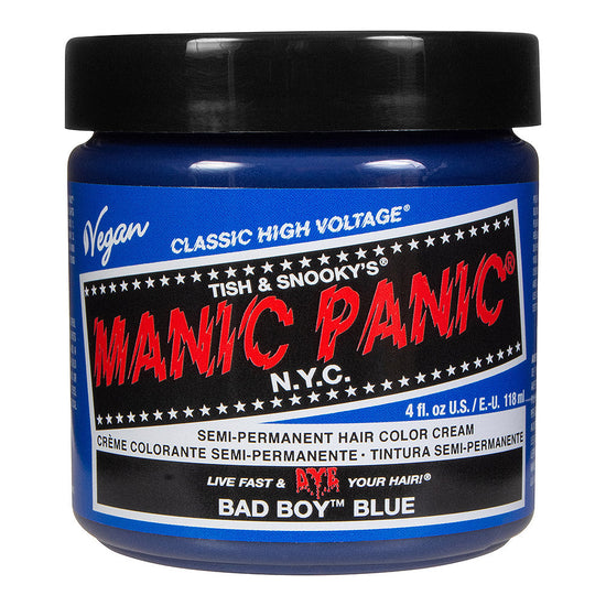 Manic Panic Semi-Permanent Hair Dye Bad Boy Blue Vibrant Royal 118ml - QHA UK