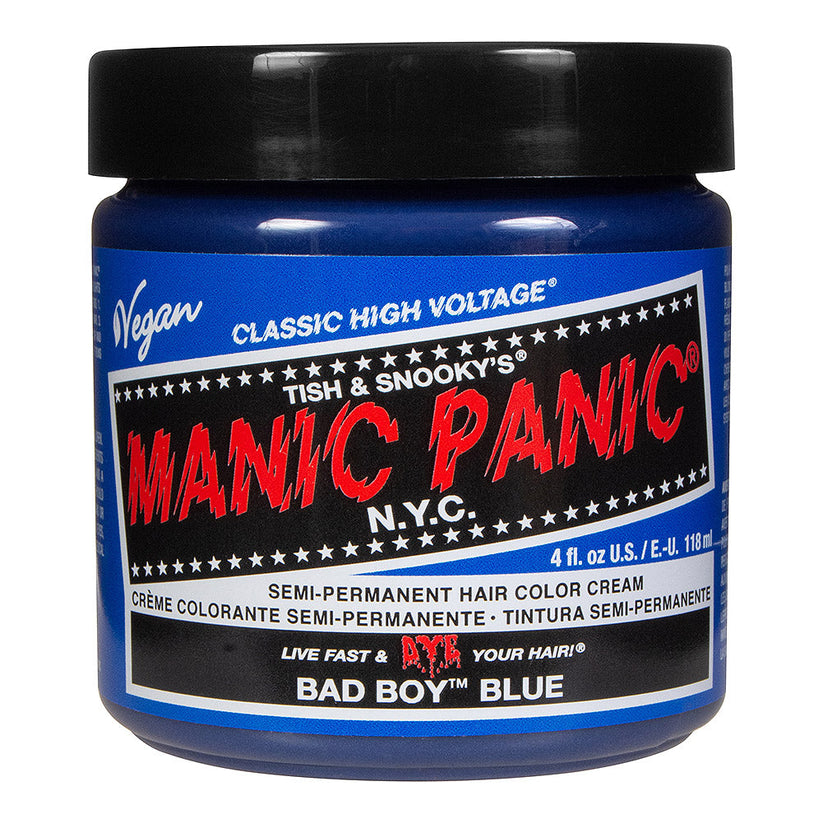 Manic Panic Semi-Permanent Hair Dye Bad Boy Blue Vibrant Royal 118ml - QHA UK