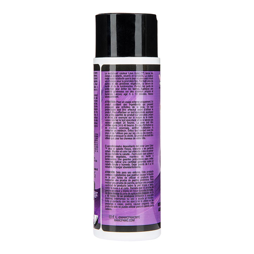 Manic Panic Hair Dye Colour Depositing Purple Rose Love Colour 236ml - Front View - QHA UK