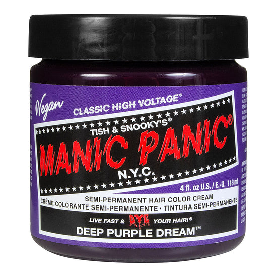 Manic Panic Semi-Permanent Hair Dye Deep Purple Dream Vegan 118ml - QHA UK