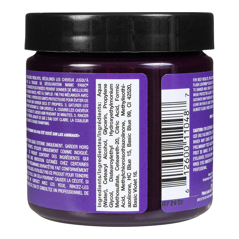 Manic Panic Semi-Permanent Hair Dye Deep Purple Dream Vegan 118ml - QHA UK