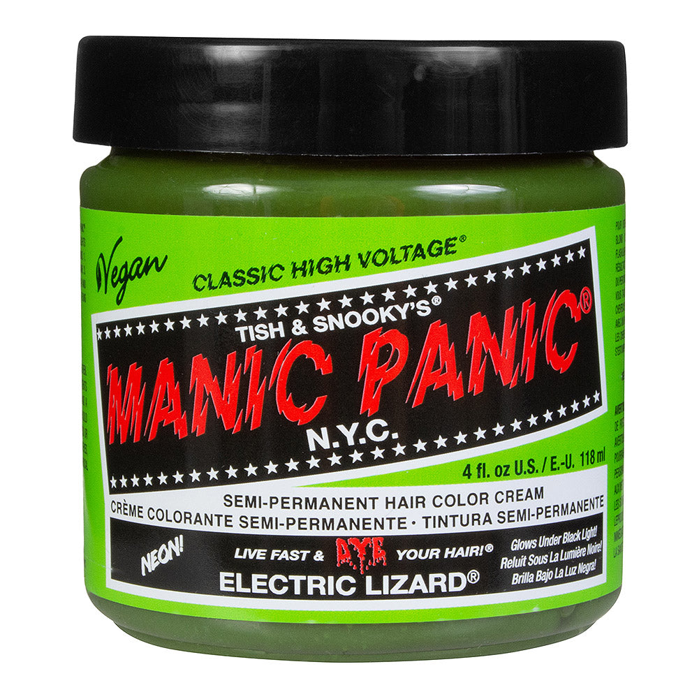 Manic Panic Semi-Permanent Hair Dye Electric Lizard Neon Green 118ml - QHA UK