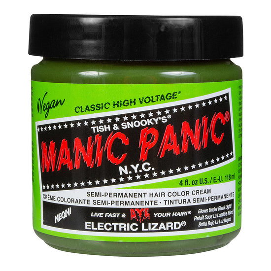 Manic Panic Semi-Permanent Hair Dye Electric Lizard Neon Green 118ml - QHA UK