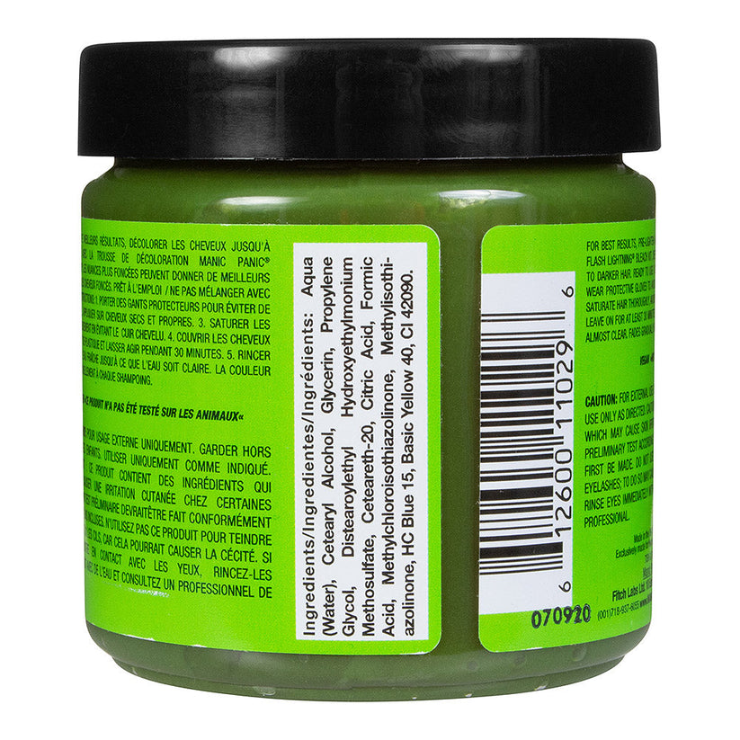 Manic Panic Semi-Permanent Hair Dye Electric Lizard Neon Green 118ml - QHA UK