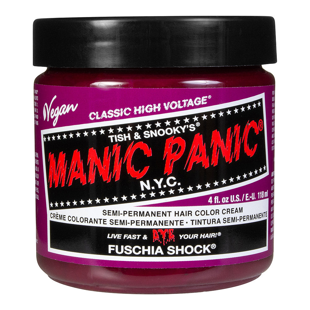 Manic Panic Semi-Permanent Hair Dye Fuschia Shock Vibrant Hot 118ml - QHA UK