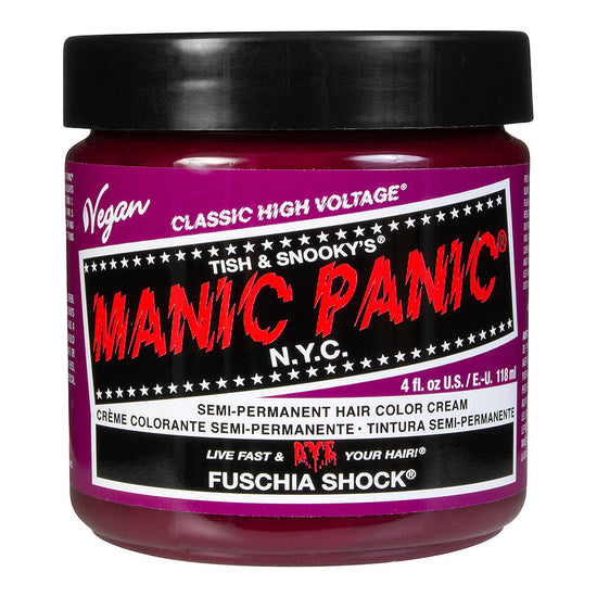 Manic Panic Semi-Permanent Hair Dye Fuschia Shock Vibrant Hot 118ml - QHA UK