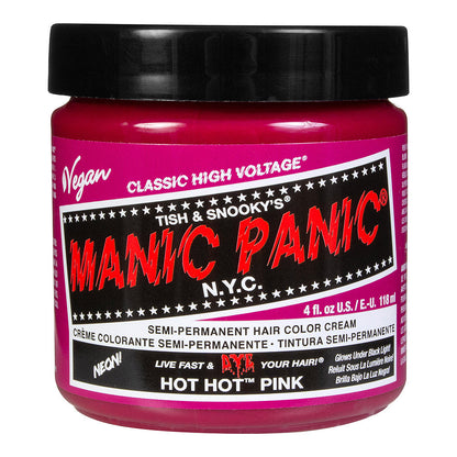 Manic Panic Semi-Permanent Hair Dye Hot Pink Vegan 118ml - QHA UK