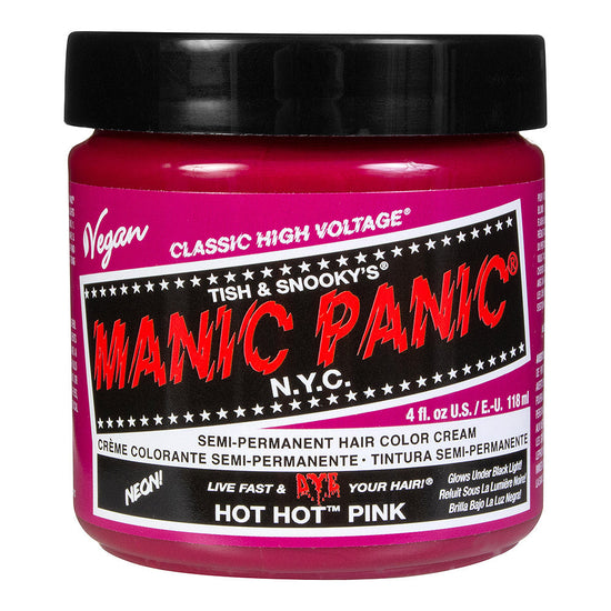 Manic Panic Semi-Permanent Hair Dye Hot Pink Vegan 118ml - QHA UK