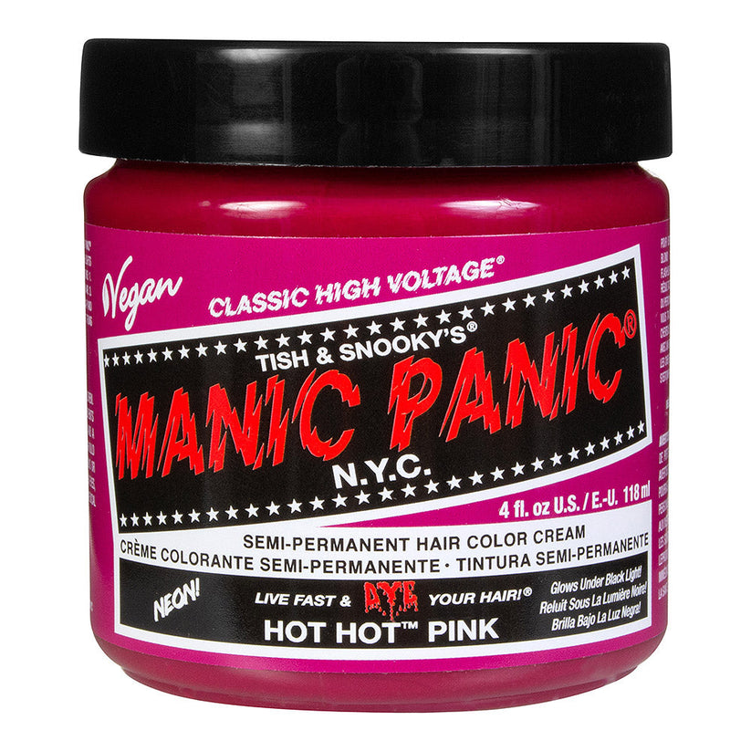 Manic Panic Semi-Permanent Hair Dye Hot Pink Vegan 118ml - QHA UK