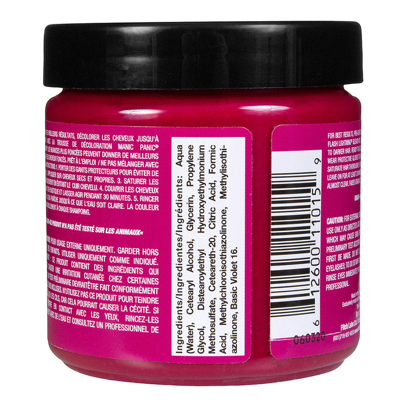 Manic Panic Semi-Permanent Hair Dye Hot Pink Vegan 118ml - QHA UK