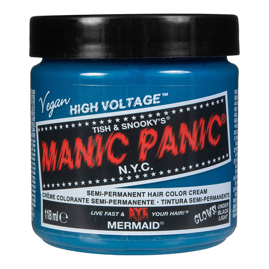 Manic Panic Semi-Permanent Hair Dye Mermaid Vibrant Ocean Teal 118ml - QHA UK
