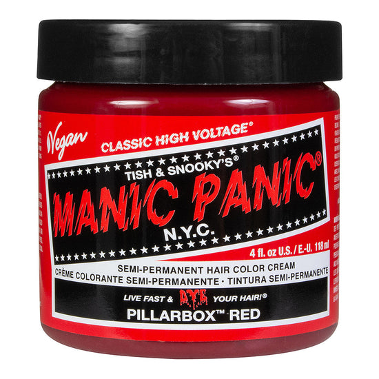 Manic Panic Semi-Permanent Hair Dye Pillarbox Red Vegan 118ml - QHA UK