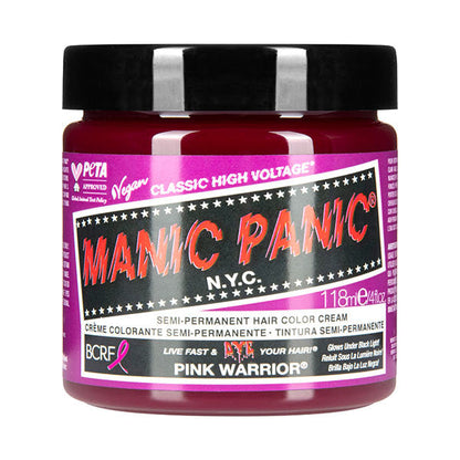 Manic Panic Semi-Permanent Hair Dye Pink Warrior Bright Hot Pink 118ml - QHA UK