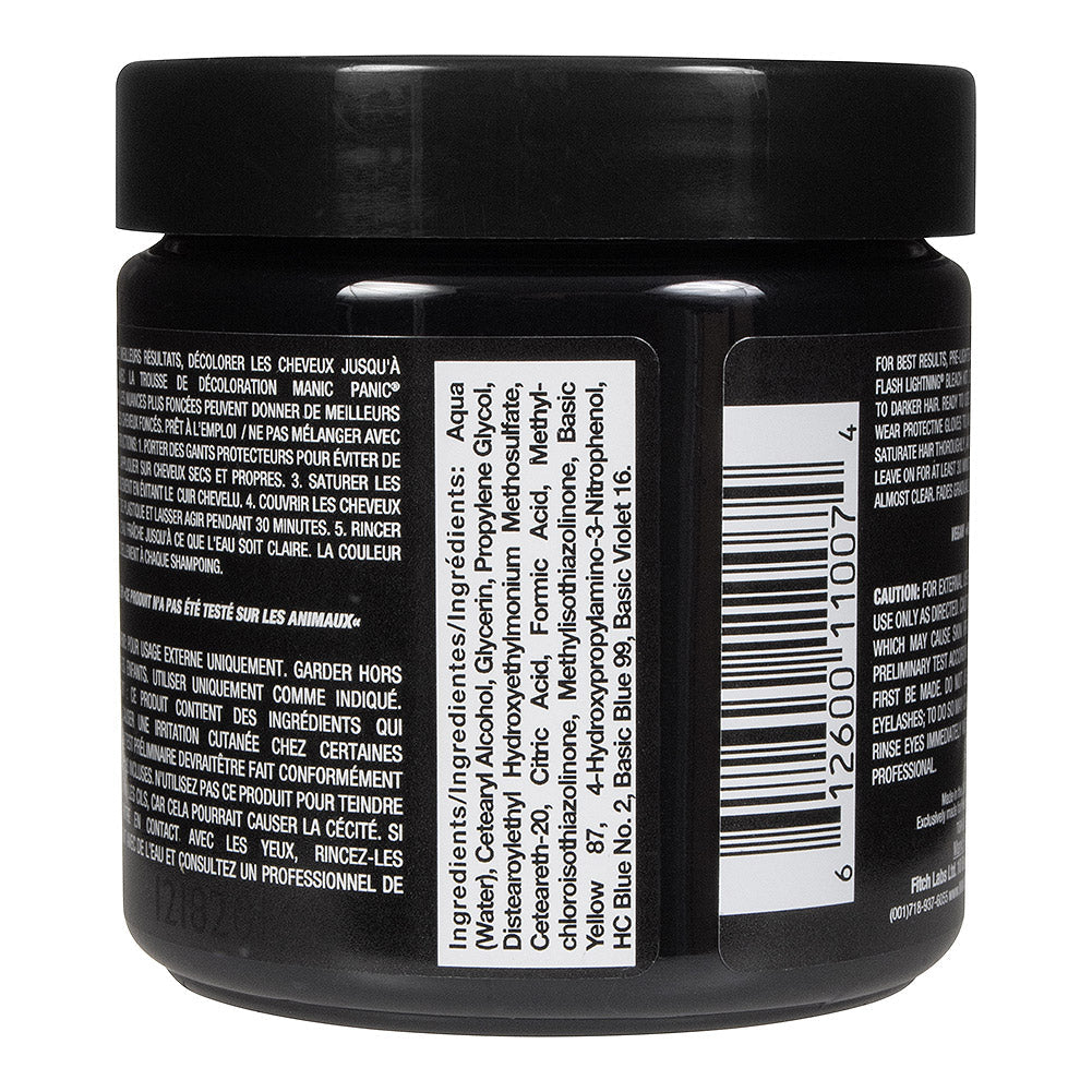 Manic Panic Semi-Permanent Hair Dye Raven Deep Black Intense 118ml - QHA UK